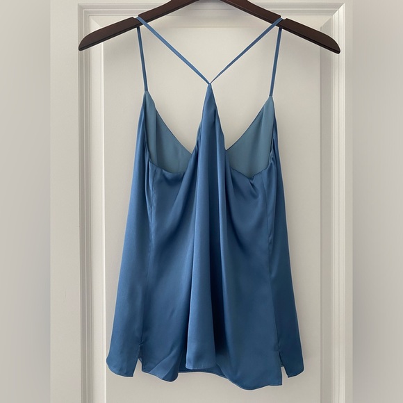 NWT L'AGENCE Kylee Silk Cami Tank Top Blue Mist XS - Picture 12 of 12
